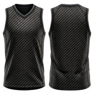 Carbon Fiber Pro Basketball Jersey Front and Back View