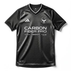 Carbon Fiber Pro Sublimation Sports Jersey Front View