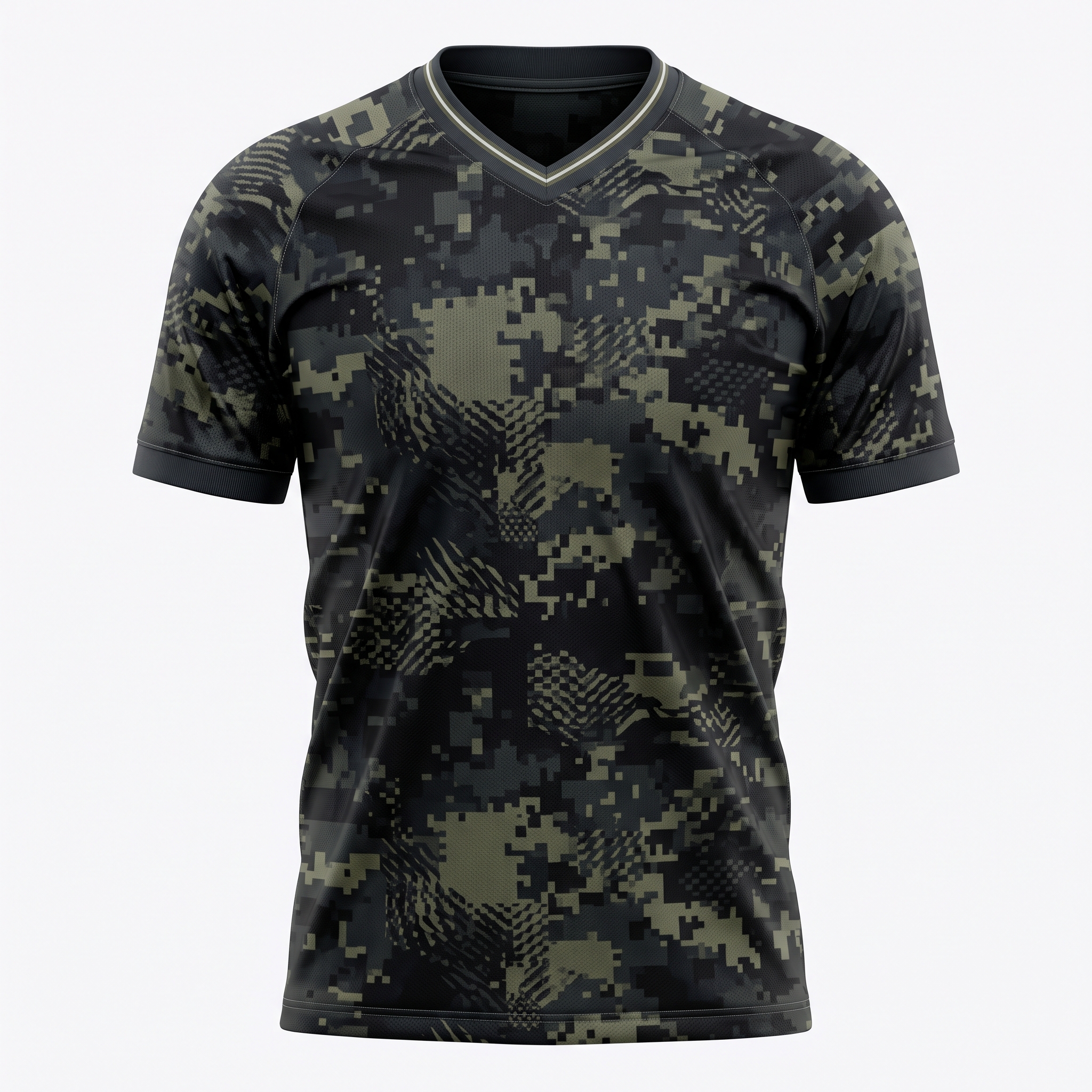 Digital Camo Elite Soccer Jersey Front View