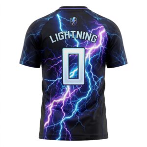 Electric Lightning Soccer Kit with Sublimation Jersey and Matching Shorts