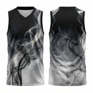 Phantom Smoke X Basketball Jersey Front and Back View