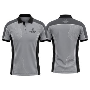 Platinum Motion Apex Custom Polo Shirt Front and Back Premium Custom Sublimation Team Uniform
