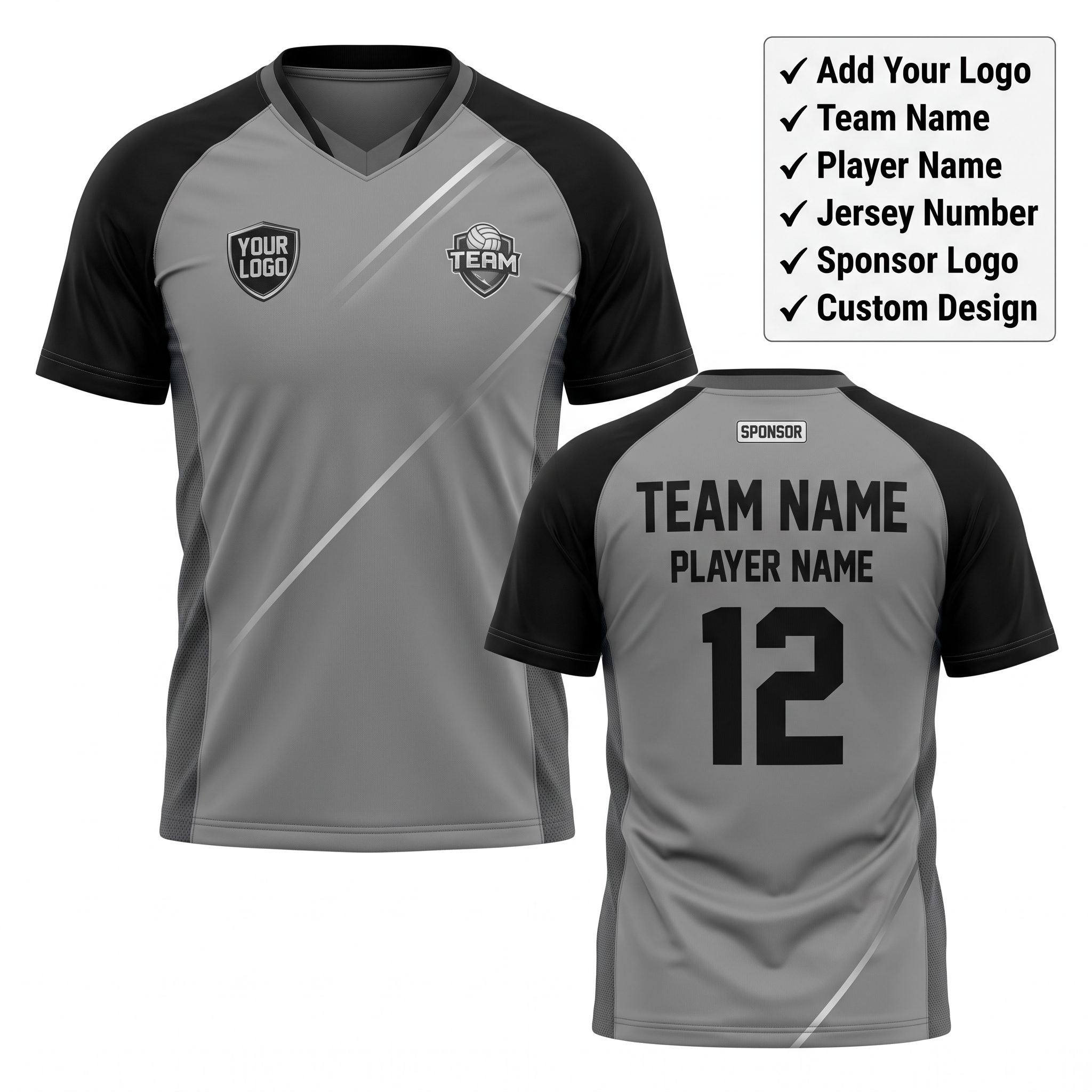 Titanium X Custom Volleyball Jersey Front and Back Premium Sublimation Team Uniform