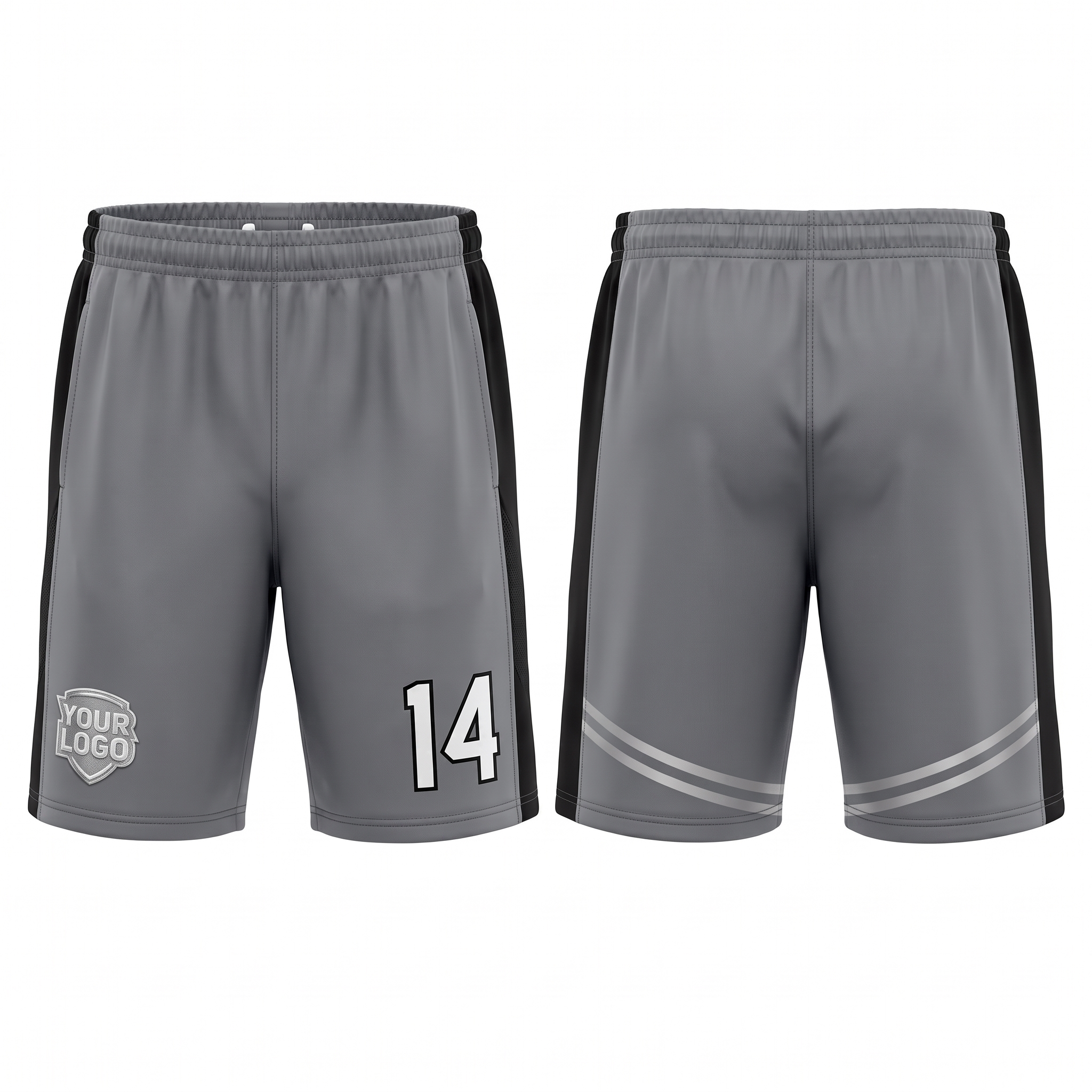 Titanium X Custom Volleyball Shorts Front and Back Premium Sublimation Shorts