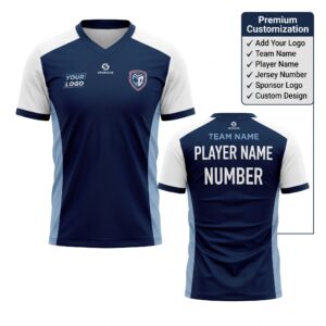 Arctic Navy Custom Volleyball Jersey Set front and back premium sublimation volleyball uniform