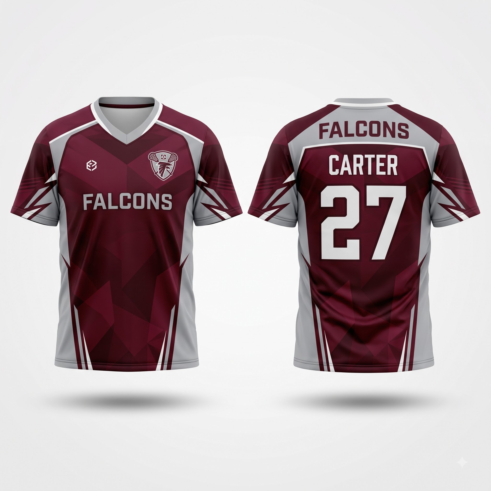 Custom Lacrosse Shorts team logo and player number customization
